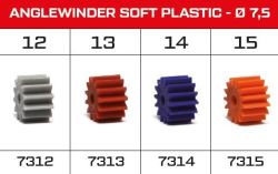 NSR, Motorritzel 14z (Ø7,5mm) AW Plastik, 4 Stk., 7314