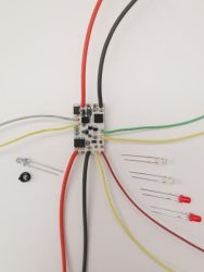 MPL, Digital Decoder QX2021 (Rev.3) mit angelöteten Kabeln