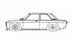 RevoSlot 1/32, Datsun 510, Bausatz 'White Kit', RS0204