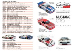 RevoSlot 1/32, Ford Mustang GTO, 'White Kit' Typ B, RS0320