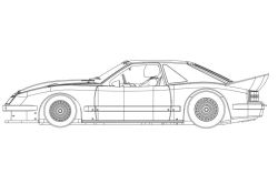 RevoSlot 1/32, Ford Mustang, 'White Kit' Typ B, RS0320