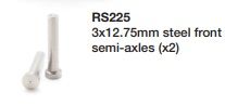 RevoSlot, Stahlachsen kurz 3 x 12.75mm, 2 Stk.