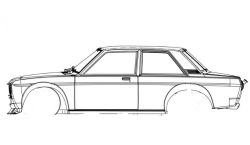 RevoSlot, Karosserie-Bausatz für Datsun 510, RS340