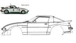 RevoSlot, Karosserie-Bausatz 'Typ A', Mazda RX-7, RS510A