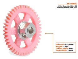 Scaleauto, Spurzahnrad, 43z (22.5mm) RS-4 Xtralight, 1 Stk.