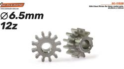 Scaleauto, Motorritzel 12z (6.5mm), Stahl, 2 Stk.