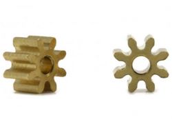 Scalauto, Motorritzel  8z, (5.4 fr 1.5mm), Messing, 2 Stk.
