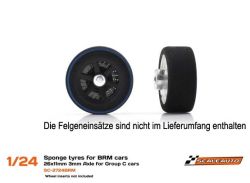 Scaleauto, Ø26 x 11mm, HardComp (vorne) , 2 Stk., SC-2724BRM