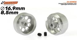 Scaleauto 1/32, Alu-Felge Ø16.9 x 8.5mm, 2 Stk., SC-4048F25