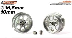 Scaleauto 1/32, Alu-Felge Ø16.5 x 10mm, 2 Stk., SC-4091D25