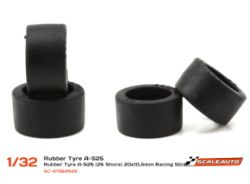 Scaleauto, Racing-Slick (25 Shore), 20x10.5mm, 4 Stk.