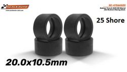 Scaleauto, Reifen Ø20.0x10.5mm (25 Sh), 4 Stk., SC-4756AS25