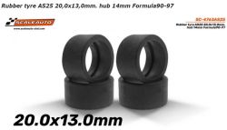 Scaleauto, Reifen fr Formula 20x13mm (25 Shore), 4 Stk.