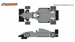 Scaleauto 1/32, Formula 90-97, silber, Low Nose