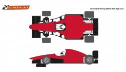 Scaleauto 1/32, Formula 90-97, rot, High Nose