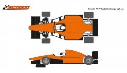 Scaleauto 1/32, Formula 90-97, orange, High Nose