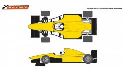 Scaleauto 1/32, Formula 90-97, gelb, High Nose