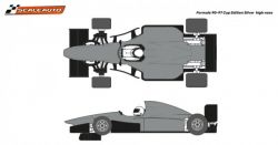 Scaleauto 1/32, Formula 90-97, silber, High Nose