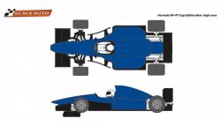 Scaleauto 1/32, Formula 90-97, blau, High Nose