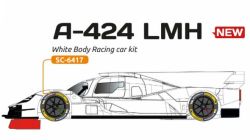 Scaleauto 1/32, A-424 Hypercar, Bausatz 'White Kit', SC-6381