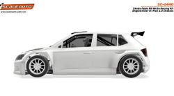 Scaleauto 1/32, Skoda Fabia R5, Bausatz White Kit, SC-6440
