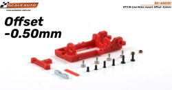 Scaleauto, Motorhalter RT-3 IL (hart), Offset -0.5mm