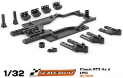 Scaleauto 1/32, Chassis RT-3 V.3 LWB (hart) 81-86mm , 1 Stk.