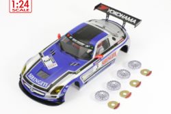 Scaleauto 1/24, Karosserie SLS GT3, Nr.3, lackiert