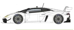 Scaleauto 1/24, LBH GT3, Bausatz 'White-Kit' RC3, SC-7101RC3