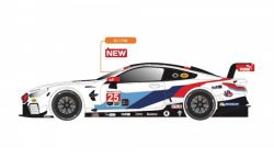 Scaleauto 1/24, BM8 GT3, Nr.25, 'White-Kit RC2'