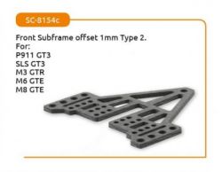 Scaleauto 1/24, Front Subframe Typ 2 (Offset -1mm) Carbon