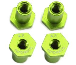 Scaleauto 1/24, T-Hülsen M2 (Höhe: 4.5mm), 4 Stk., SC-8170i