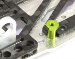 Scaleauto 1/24, T-Hülsen M2 (Höhe: 4.5mm), 4 Stk., SC-8170i