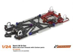Scaleauto 1/24, Metallchassis (vormontiert) 'Sport M'