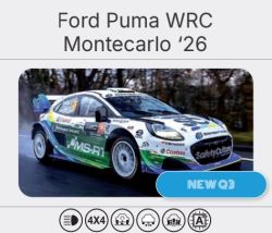 SCX 1/32, Ford Puma WRC, Montecarlo '26, U10640