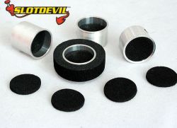 Slotdevil, Schaumstoffeinlagen 15,3mm, 8 Stk.