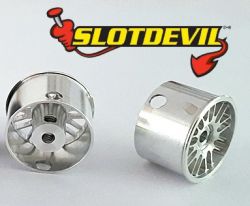 Slotdevil 1/32, Alu-Flachfelge 'Clubsport BBS', 16x11mm,