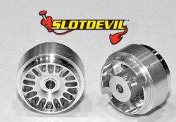 Slotdevil 1/32, Alu-Felge 'BBS Design', 16,9 x 10mm, 2 Stk.