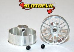 Slotdevil, Alu-Designfelge, 2 Stk., 21 x  8mm