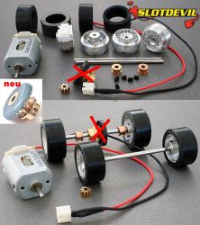 Slotdevil, Tuningkit C51, für Carrera 1/32 (V.+ H-Achse)