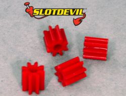 Slotdevil, Motorritzel  8z (4,62 x 5mm), Kunststoff, 4 Stk
