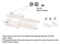 Slot.it, Motorhalter Offset 1.0mm, Sidewinder, CH115b