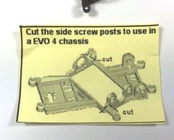 Slot.it, Motorhalter AW Offset 1.0, hart, CH119B2
