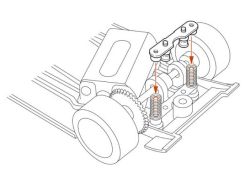 Slot.it, M2.2 x 9.0mm, Schrauben für Federung, 4 Stk., CH133