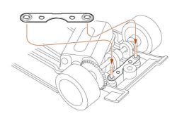 Slot.it, M2.2 x 9.0mm, Schrauben für Federung, 4 Stk., CH133