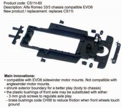 Slot.it, Chassis EVO-6 fr Matra MS670b, 1 Stk.