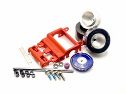 Slotinvasion/Sigma, Hinterachs-Kit (rot) fr Carrera D124,