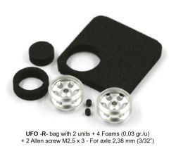 Sloting Plus, Magn.-Felge Ø15.9 x 8.5mm, UFO-R, 2 Stk.