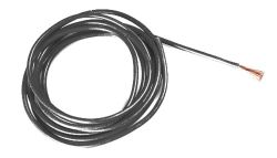 Silikon Motorkabel schwarz (hochflexibel) 0,5 mm, 50 cm