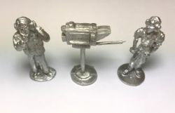 STS 1:32, Figuren Kamerateam mit Kamera, unbemalt